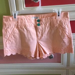 BKE Scalloped Shorts
